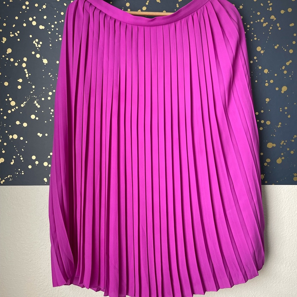 J.Crew Fuschia Pleated Skirt